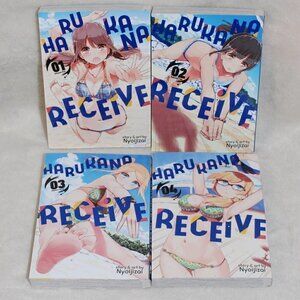 Harukana Receive Volumes 1-4 English Manga Books Anime EUC Graphic Drawing
